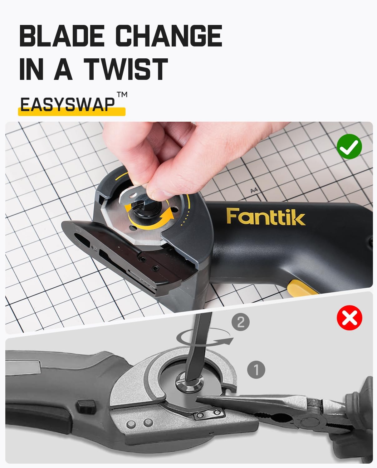 Fanttik C10 Pro BowGuide Electric Cardboard Cutter, Rotary Box Cutter | Cordless Scissors with LED Display, 2-Speed Adjustable, Rechargeable, with 2 Blades for Fabric, Carpet, Leather