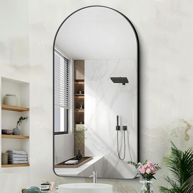 Arched Bathroom Mirror, Wall Mounted Mirror, Living Room, Vertically Hanging - Image 8