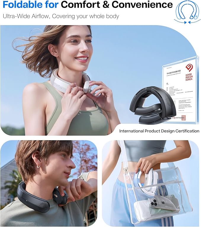 TORRAS COOLiFY Lite Neck Fan, Industry’s Strongest Power, Portable Neck Fan - Image 6