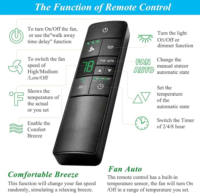 Thermostatic Ceiling Fan Remote Control Replacement - Image 4