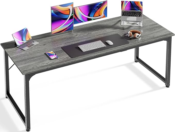 Huuger Computer Gaming Desk, 63 Inch Office Desk by Huuger