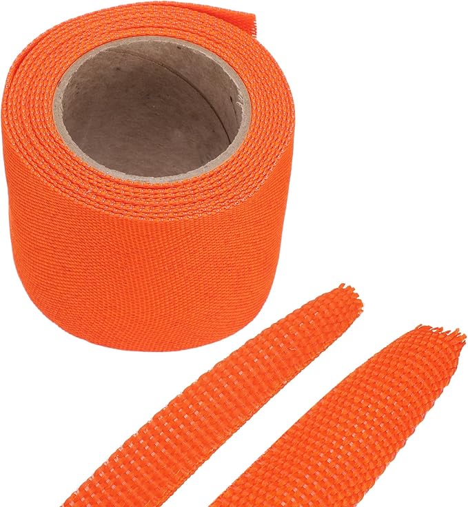 MECCANIXITY Braided Cable Sleeves Heat Shrinkable Fabric Sleeving, Network by MECCANIXITY