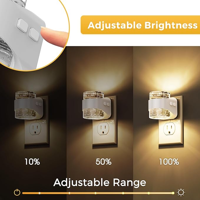 L LOHAS LED Night Light, 3CCT Bubble Night Lights Plug into Wall, - Image 4