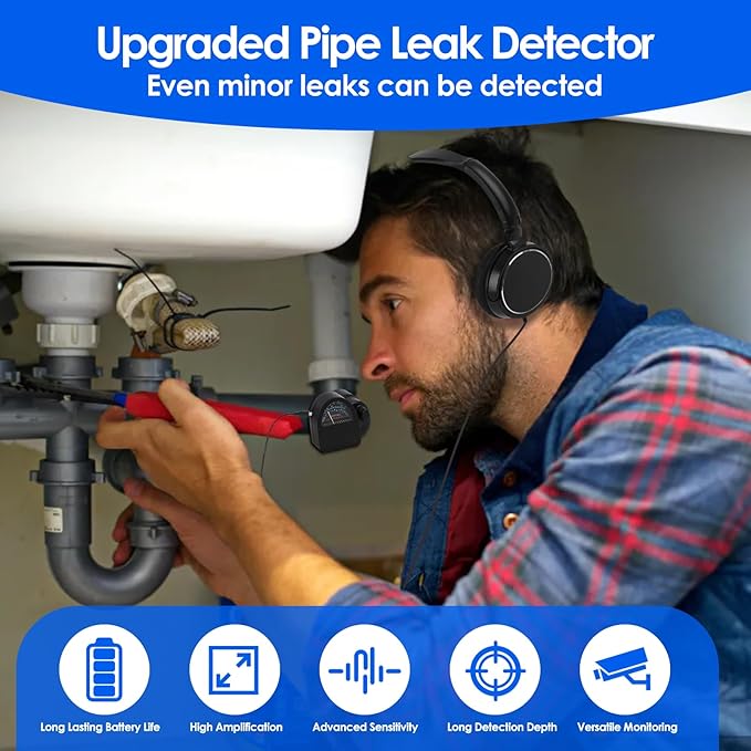 Water Leakage Detection for Home, Underground Water Leak Detector Sensor Alarm - Image 2