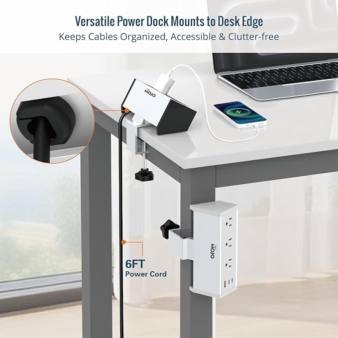 Tecmojo Desk Clamp Power Strip 3 Outlet - Image 6