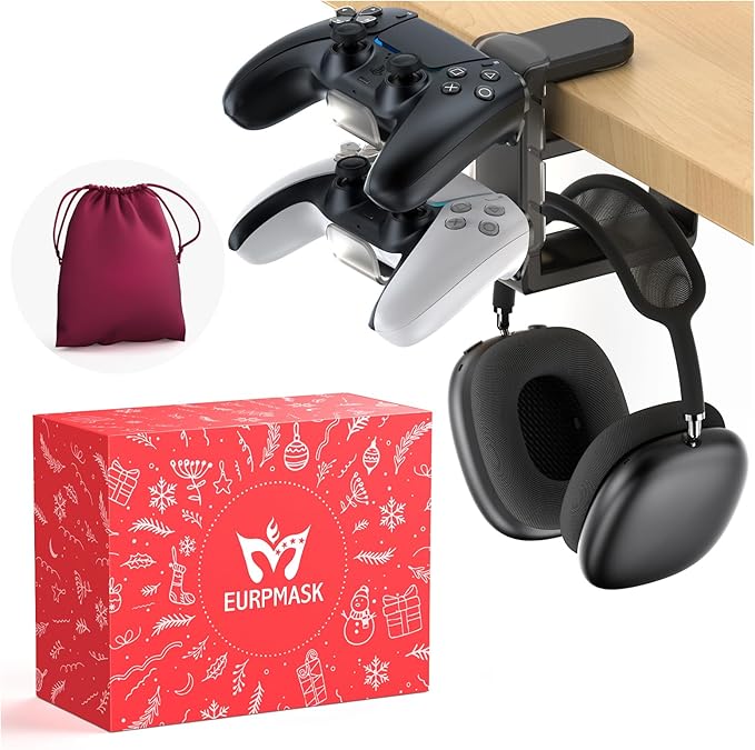 3in1 Rotating Headphone Holder by EURPMASKChoosethecolorofeurope