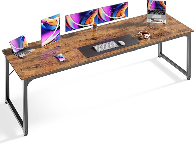 Huuger Computer Desk, 80 Inch Office Desk, Gaming Desk by Huuger