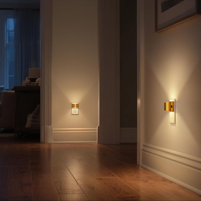 DORESshop LED Night Light, 3 Level Brightness Adjustable Plug in Night Light - Image 4