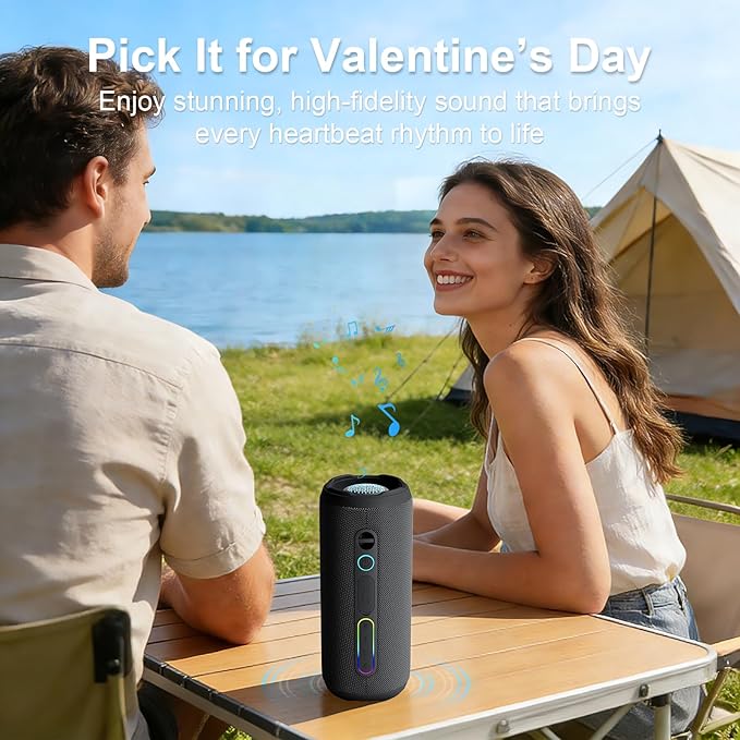 YOLOEMOT Portable Speaker Bluetooth, Powerful Deep Bass, Wireless Stereo Pairing - Image 7