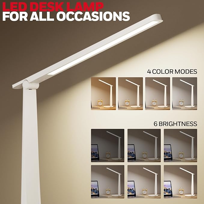 Honeywell LED Desk Lamp for Home Office, Eye-Caring Light - Image 2