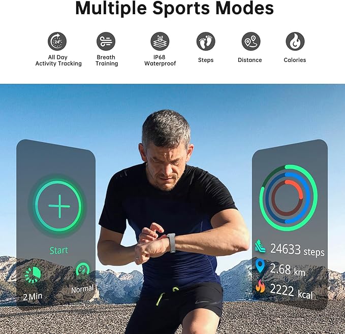 Sunorshop Health Fitness Tracker, Smart Watch - Image 5