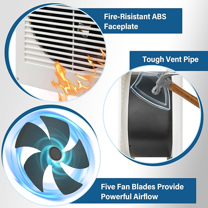 Feeligivin 20W 8” Room to Room Fan 10-Speed RC Two-Way Reversible Airflow - Image 7