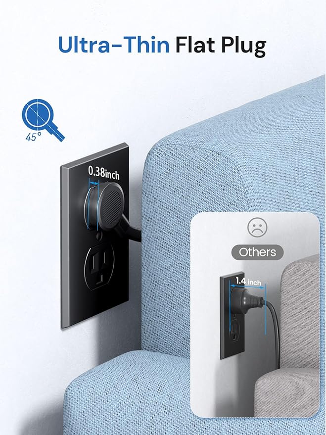 Tower Power Strip with Surge Protector - Image 3