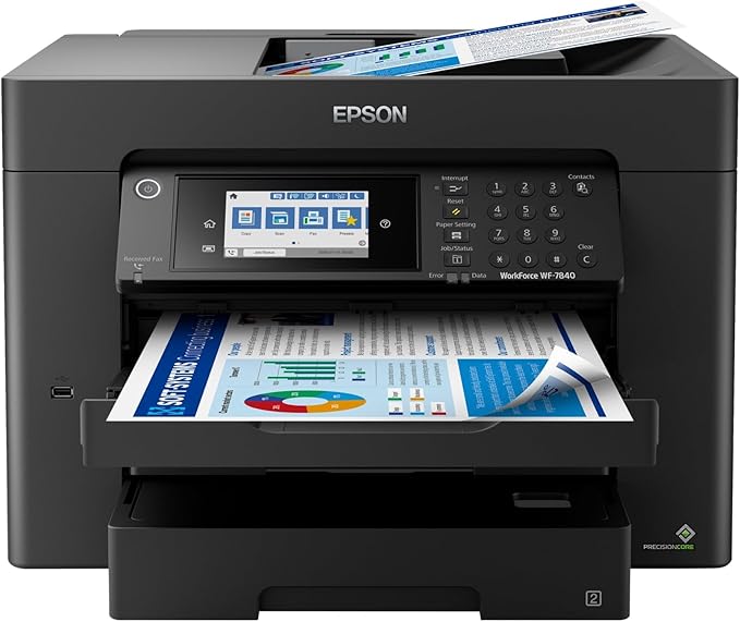 Epson Workforce Pro WF-7840 Wireless All-in-One Wide-Format Printer - Image 7