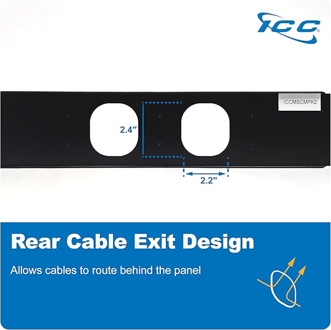 ICC 2U Ring Cable Manager Panel - Image 9