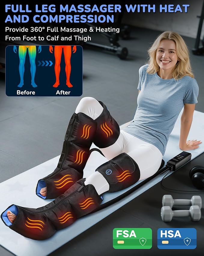 Musugy Leg Massager with Heat and Compression : Sequential Compression Boots - Image 2
