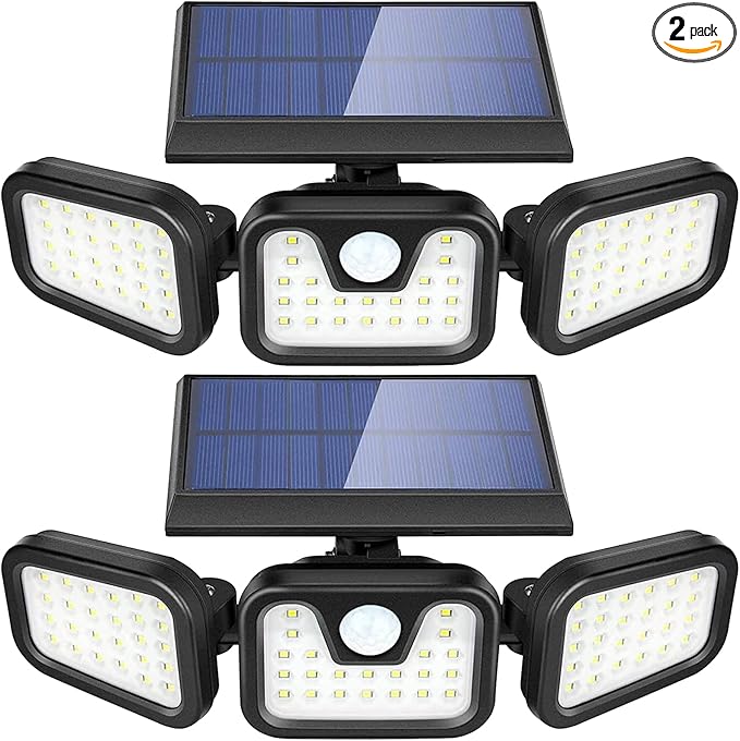AVJONE Solar Lights Outdoor, 3000LM Super Bright Motion Sensor Outdoor Lights by AVJONE