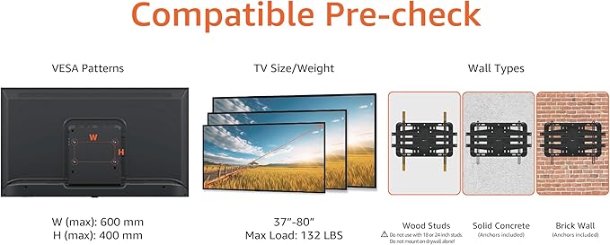 Amazon Basics Heavy Duty Extension Dual Arm, Full Motion Articulating TV Mount - Image 2