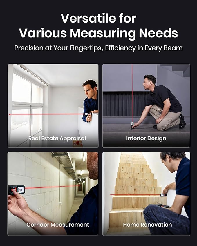 Laser Measure Device, MiLESEEY 393ft Digital Laser Tape Measure - Image 9