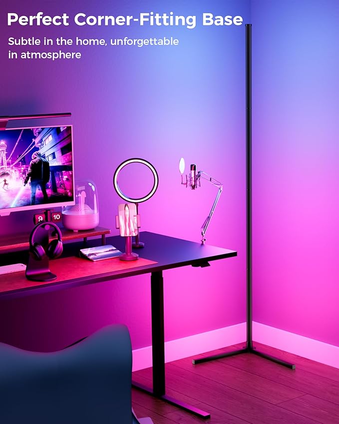 boostool LED Corner Lamp, 216 Dynamic Light Effects and Music Sync - Image 6