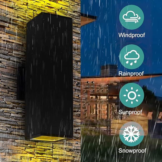 rosykite Motion Sensor Outdoor Wall Lights, Dusk to Dawn Exterior Wall Mount - Image 9
