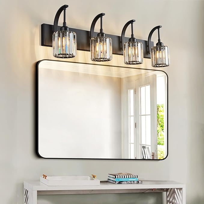 FDPBY 6-Light Crystal Vanity Light, 51.18" Long Over Mirror Lighting - Image 8