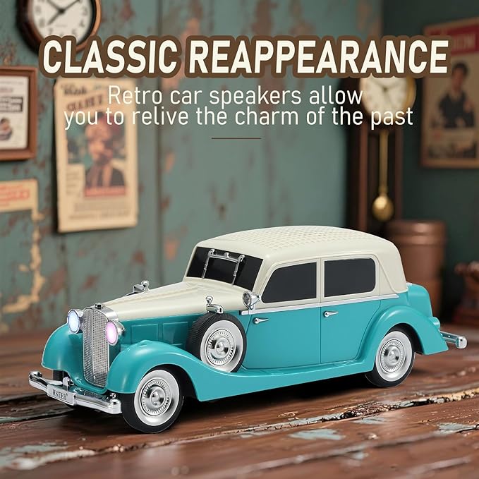 WS-1934 Retro Classic Car Bluetooth Replica Speaker – Wireless HD Sound - Image 3