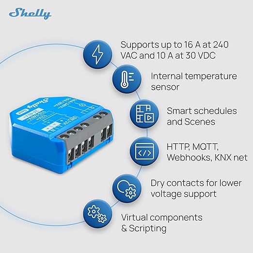 Shelly 1 Gen4 | Wi-Fi, Zigbee & Matter Smart Relay Switch - Image 5
