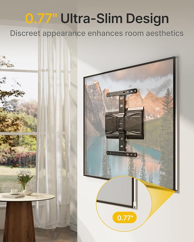 monTEK 0.77" Ultra Slim TV Wall Mount - Image 2