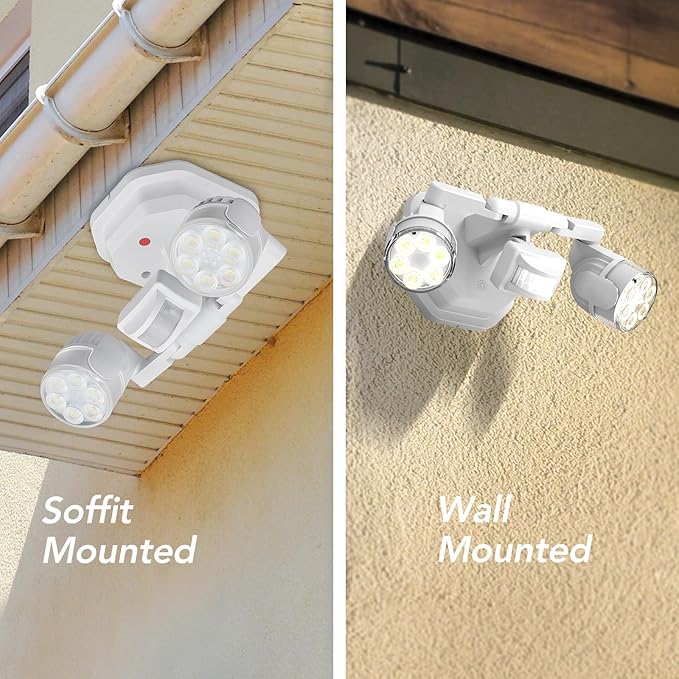 OREiN Motion Sensor Outdoor Lights, 450° Superwide Adjustment Dimmable Dusk to - Image 8