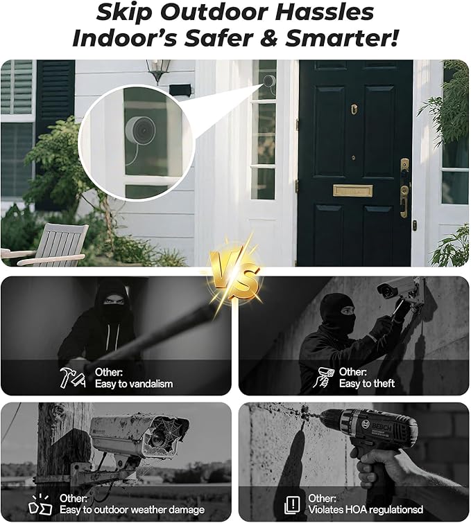 4MP/2K Window Camera for Home Security, 5G&2.4G WiFi Indoor Security Cameras - Image 7