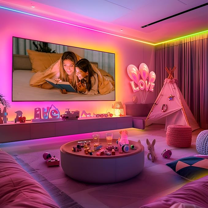 ATHONO 65.6ft Led Lights for Bedroom Music Sync Color Changing Led Strip Lights - Image 2