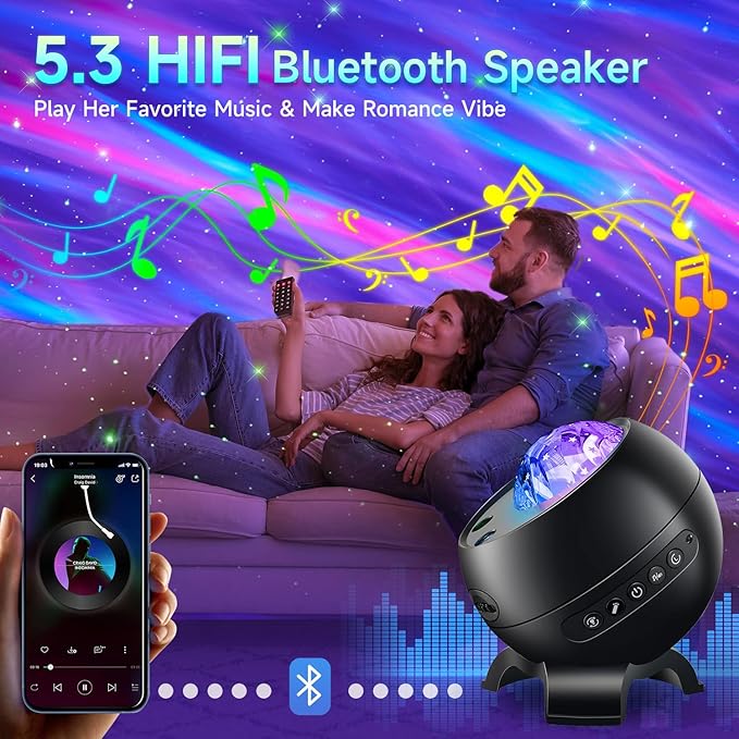 Northern Galaxy Light Projector, 300+Modes & 5 Films Star Projector, 15 White - Image 6