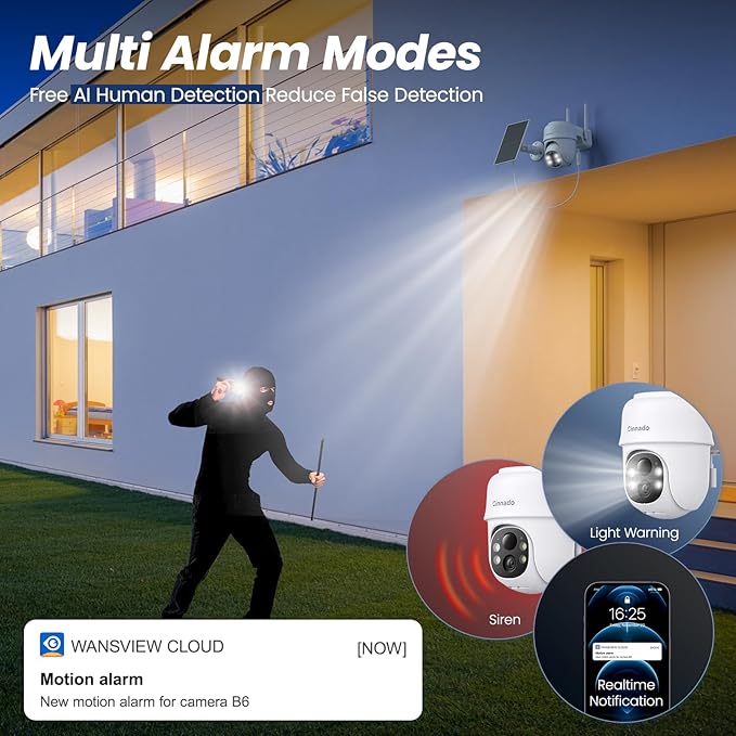 Cinnado 2K Cameras for Home Security-2.4G WiFi Outdoor Camera Wireless - Image 6