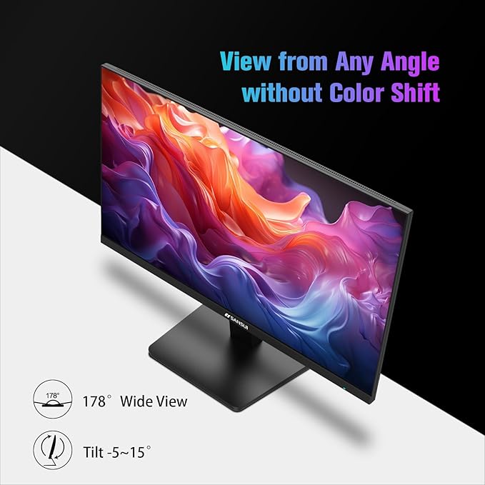 SANSUI Monitor 24 inch 100Hz Computer Monitor丨FHD 1080P PC - Image 6