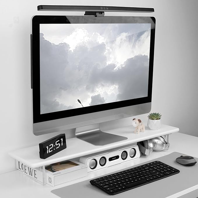 ROCDEER Bamboo Monitor Stand Riser - Image 7