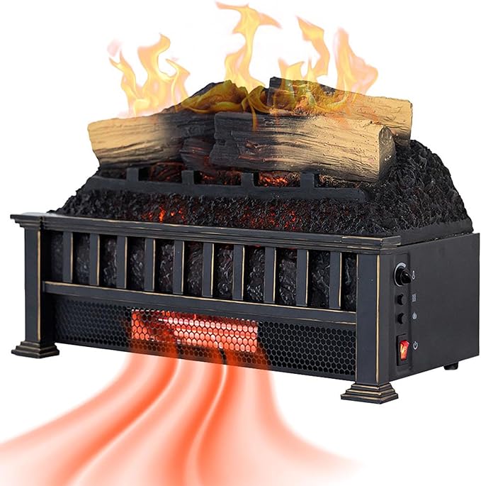 Country Living Electric Fireplace Logs, 20” LED Electric Fireplace Inserts by CountryLivingHearth