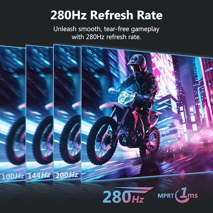 Z-Edge 27 inch Curved Gaming Monitor, FHD 1080P 240Hz 280Hz Curved 1500R - Image 2