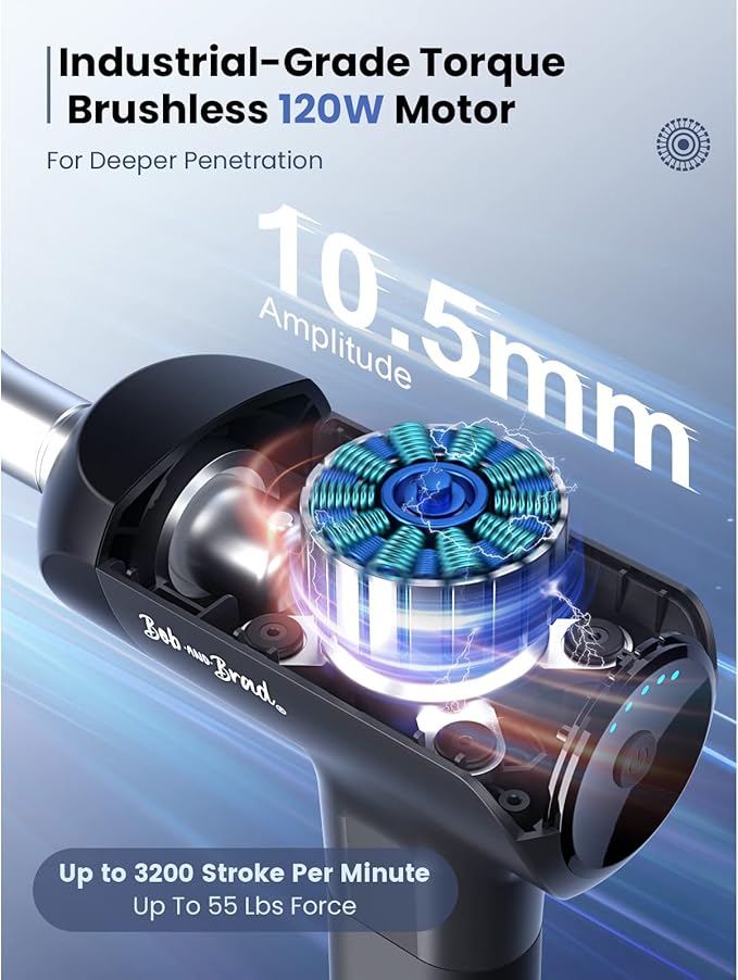 BOB AND BRAD X6 Pro Massage Gun Deep Tissue Percussion - Image 3