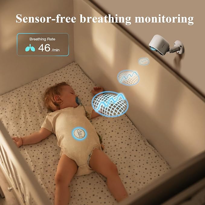 Sense-U Battery Baby Monitor Smart Security Camera, Indoor/Outdoor Use - Image 3