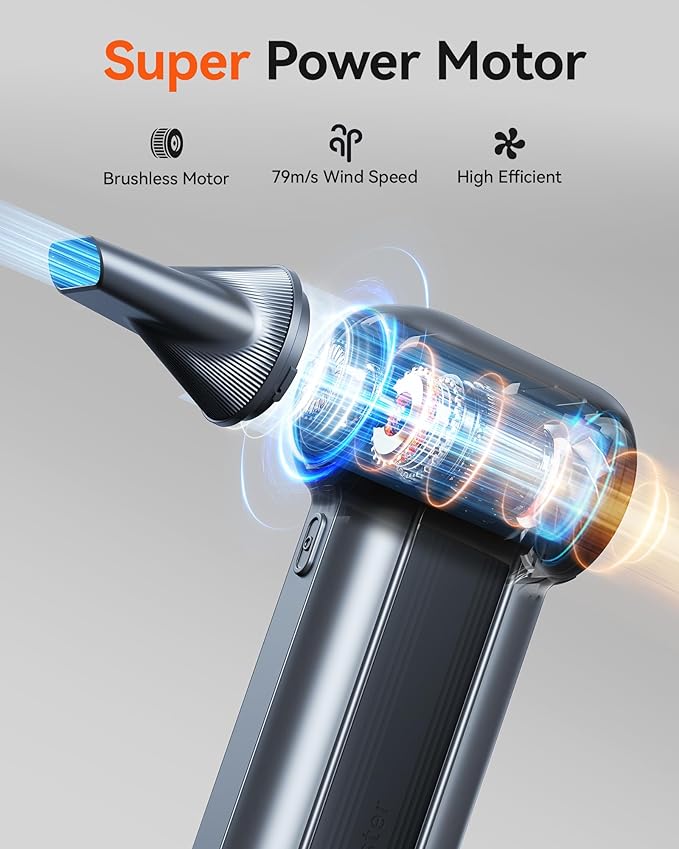 WOLFBOX MF100 Electric Air Duster-150000RPM Super Power Cordless Air Duster - Image 2