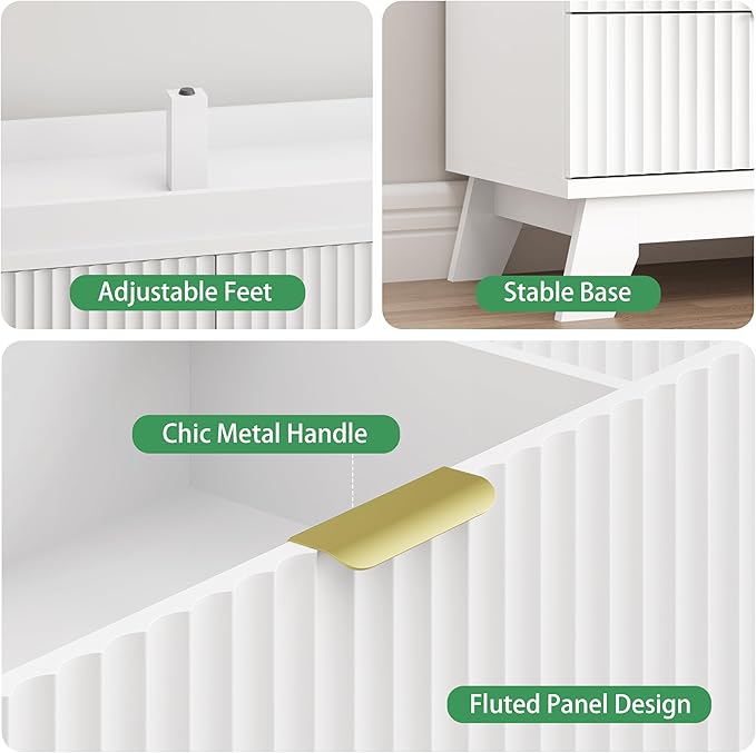 Fluted Dresser for Bedroom - Image 6
