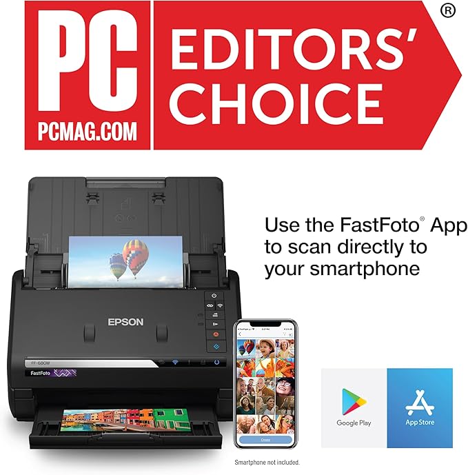 Epson FastFoto FF-680W Wireless High-Speed Photo and Document Scanning System - Image 2