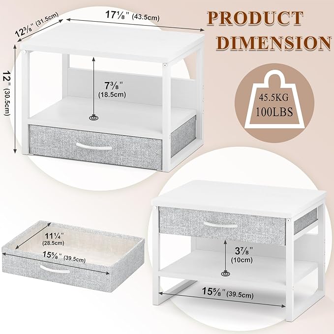 MARTY Printer Stand with Storage Drawer - Image 4