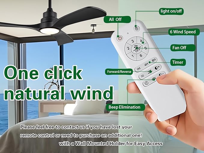 Gaizw Ceiling Fans with Lights, 60 Inch Ceiling Fan with Light and Remote - Image 4