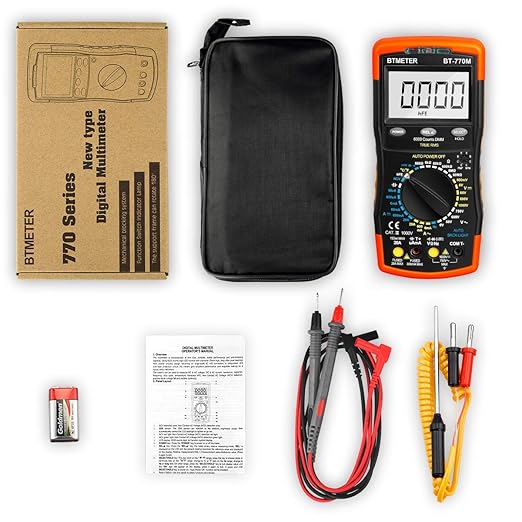 Digital Multimeter TRMS 6000 Count, BTMETER BT-770M Auto/Manual Ranging DMM - Image 9