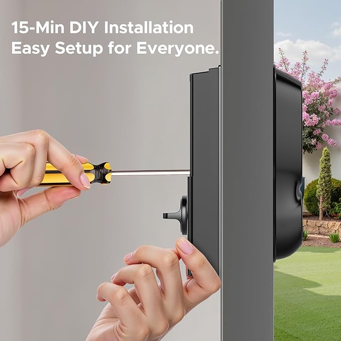 Smart Lock with Camera & Doorbell, 3-in-1 Smart Deadbolt - Image 9