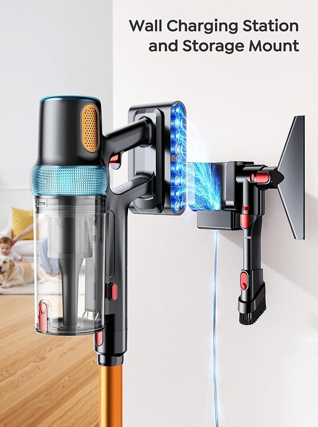 INTETURE Cordless Vacuum Cleaner, 600W 50KPA 65Mins Vacuum Cleaners - Image 6