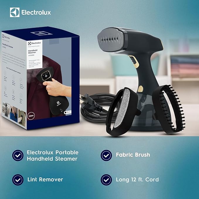 Electrolux Steamer for Clothes, 1500 Watt Portable Handheld Fabric and Garment - Image 6
