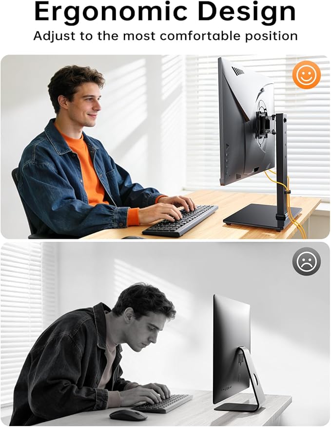 Single Monitor Stand, FreeStanding Desk Stand - Image 8